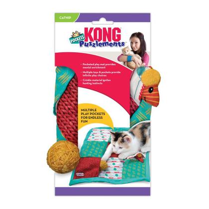 Imagem de Tapete p/ Gatos Kong Cat Puzzlements Pockets c/ Catnip