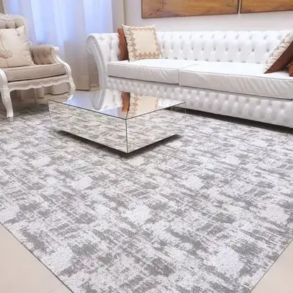 Imagem de Tapete Para Sala Quarto 2,0 x 2,5 m  Antiderrapante Jacquard Geométrico  Estampado