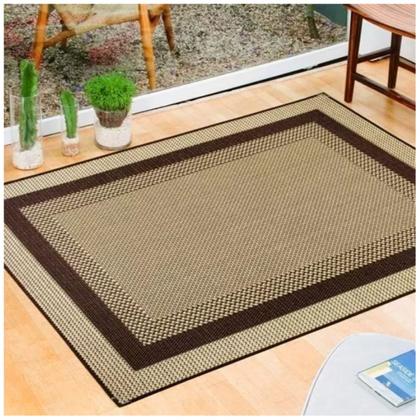 Imagem de Tapete Para Sala Sisal 2m Marrom 1,50x2,00 Facil Limpar