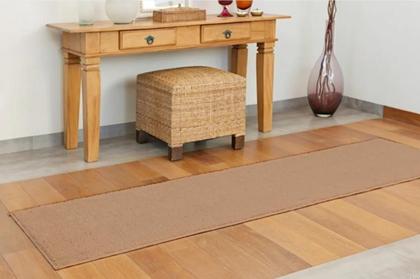 Imagem de Tapete passarela trilho 0,50x1,80 pelo macio 100% antiderrapante quarto sala corredor classic oásis(nude)