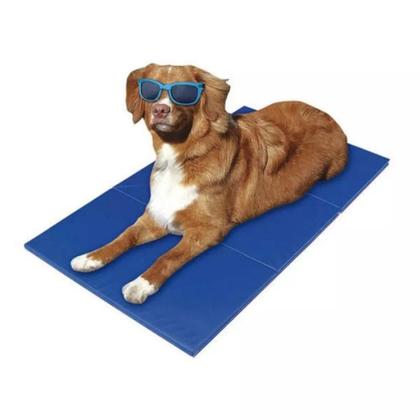 Imagem de Tapete Pet Gel Refrescante Cães - 40x50 Bordas Reforçadas