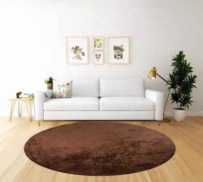 Imagem de Tapete redondo 1,50 apolo sala quarto toque macio pelo baixo antiderrapante