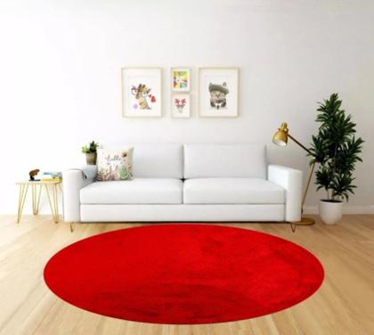 Imagem de Tapete redondo 1,50 apolo sala quarto toque macio pelo baixo antiderrapante