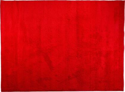 Imagem de Tapete Sala Quarto Antiderrapante Macio Apolo Felpudo Pelo Baixo 1,50 x 2,00 Vermelho