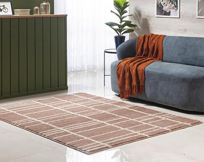 Imagem de Tapete Sala Toque Macio 2,00X2,50 Linha Art Antid. Nude Des