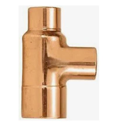 Imagem de Te Redução Lateral de cobre 22 x 22 x 15mm Sem Anel Eluma