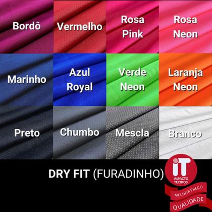 Imagem de Tecido Dry Fit - 100% Poliéster- Diversas Cores 1 metro x 1,80