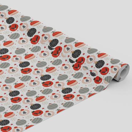 Imagem de Tecido Oxford Estampado Bolas De Natal Diversas  -1,40m