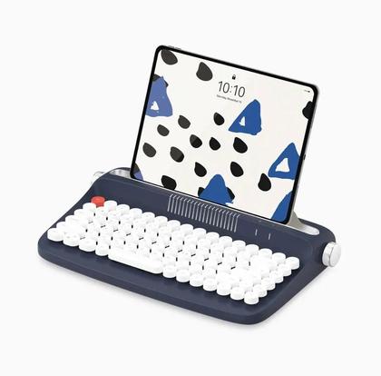 Imagem de Teclado bluetooth Retrô para tablet e celulares