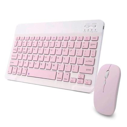 Imagem de Teclado Bluetooth Sem Fio e Bluetooth / Smar tv Celular Tablet pc Notebook Ergonomico Android