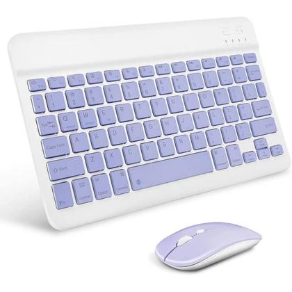 Imagem de Teclado Bluetooth Sem Fio e Bluetooth / Smar tv Celular Tablet pc Notebook Ergonomico Android