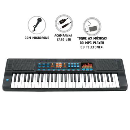 Imagem de Teclado com Microfone Infantil - HS5460A - DM Toys