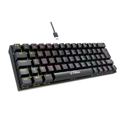 Imagem de Teclado Gamer Fortrek Gravity 65 Mecânico Compact Switch Red USB Preto - 82997