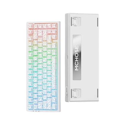 Imagem de Teclado Mecânico G75 pro Retroiluminado RGB Layout 75% 8000mAh Interruptores Hot-Swappable 82 Teclas