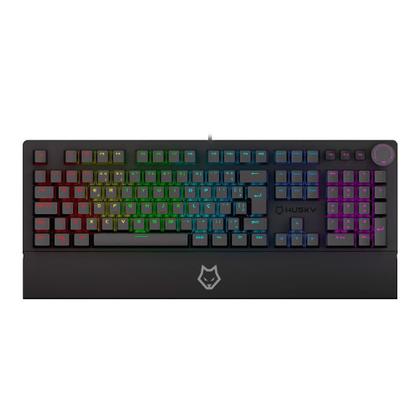 Imagem de Teclado Mecânico Gamer Husky Anchorage Full Size, RGB, Switch Gateron EF Red, ABNT2, Preto - HTG200PTVR