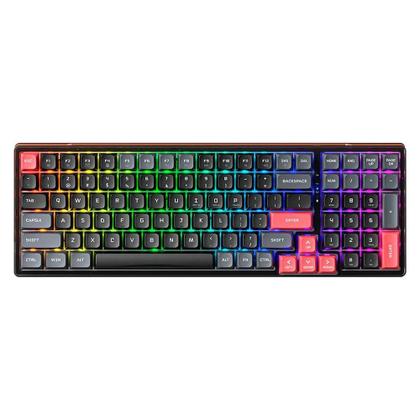 Imagem de Teclado Mecânico Gamer Machenike K600-B100 Lite, Switch Brown, RGB, Hot-Swappable, Layout Compacto 90%, Preto - JJ02G5000