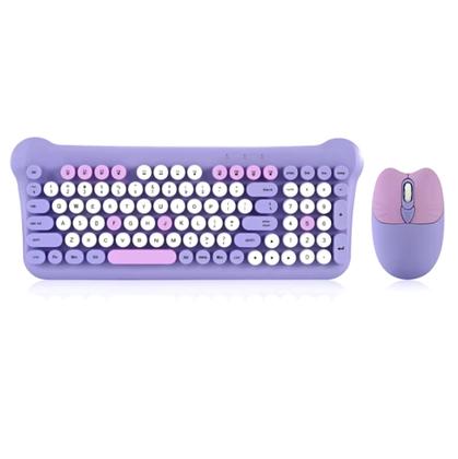Imagem de Teclado + Mouse Wireless Ergonômico Para Notebook Samsung Book Core I5