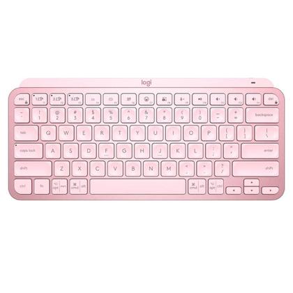 Imagem de Teclado sem Fio Logitech MX Keys Mini - Padrão US - Rosa - Bluetooth - 920-010507