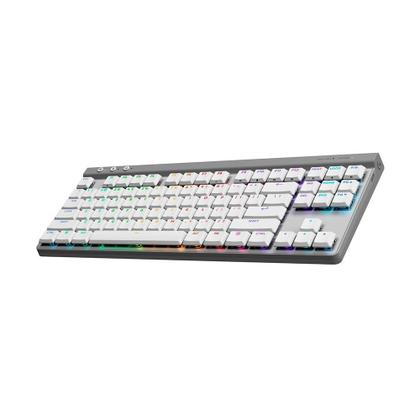 Imagem de Teclado Sem Fio Mecânico Gamer Logitech G515, RGB, Bluetooth, com Design TKL,Tecnologia Lightspeed, Branco - 920-012535