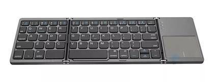 Imagem de Teclado Ultra-fino Dobrável De Bluetooth Mini Com Touchpad
