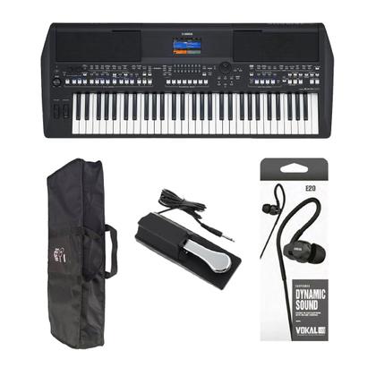 Imagem de Teclado Yamaha Psr-sx600 + Fonte+ Capa +Pedal +Fone