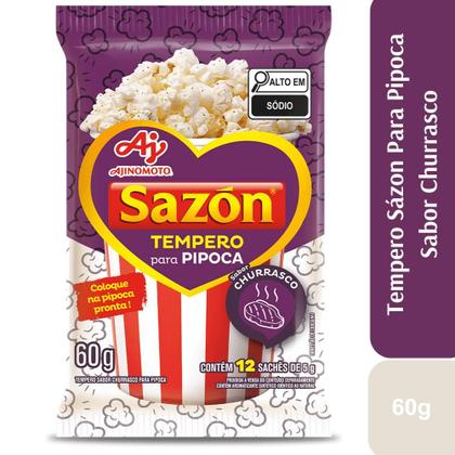 Imagem de Tempero em pó sazón pipoca sabor churrasco 60g