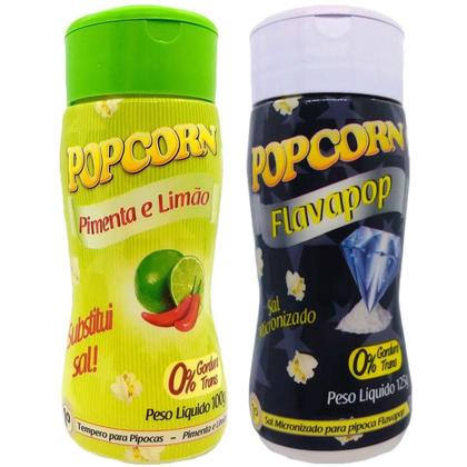 Imagem de Temperos Pipoca Caixa 24 Frascos 12 Flavapop Manteiga E 12