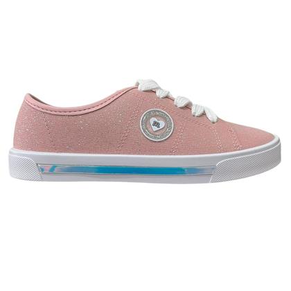 Imagem de Tênis Casual Infantil Menina Molekinha 2524.353 Glitter Rosa