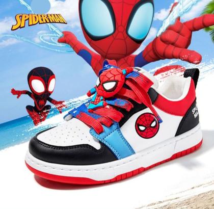 Imagem de Tenis Infantil do Homem Aranha + 2 Cadarços (Azul e Vermelho) do 26 ao 33