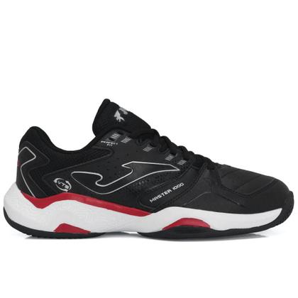 Imagem de Tênis Joma Master 1000 Clay - Saibro - Preto Vermelho e Branco