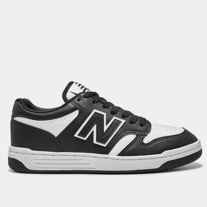 Imagem de Tênis New Balance 480 Low Preto Branco Masculino Casual