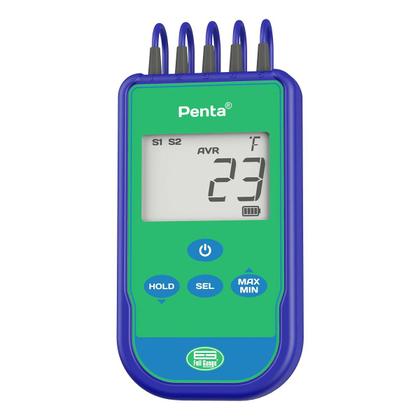 Imagem de Termômetro Digital Portátil 5 Sensores -50 a 105ºC Full Gauge Penta
