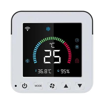 Imagem de Termostato Inteligente WiFi Tuya Controle De Temperatura E Umidade IR Tela Sensível Ao Toque