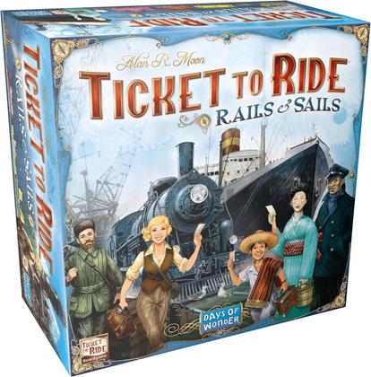 Imagem de Ticket to Ride Jogo Familiar e Adulto com Trens e Navios - Dias de Maravilha