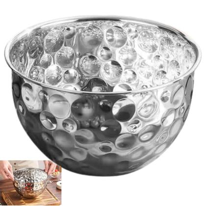 Imagem de Tigela Bowl Inox Cumbuca Saladeira Fruteira Mesa Posta Sala de Jantar Buffet Refeiçao Cozinha Multiuso Versatil
