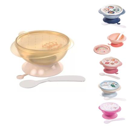 Imagem de Tigela com Ventosa Bowl Infantil para Papinha com Colher 240ml Plasútil