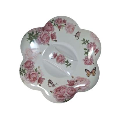 Imagem de Tigela Melamina 33cm 7 Divisórias Resistente Pote Porta Tempero Armazenamento De Alimentos