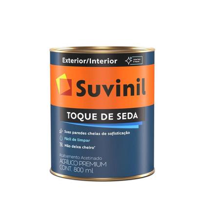 Imagem de Tinta de Parede Acetinado Acrílico Toque de Seda Suvinil 800ml  CORES