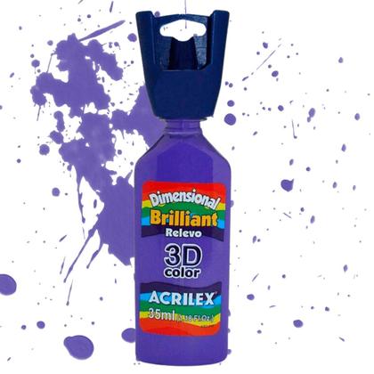 Imagem de Tinta Dimensional Brilliant Relevo 3D Color Acrilex 35 ml - 12112