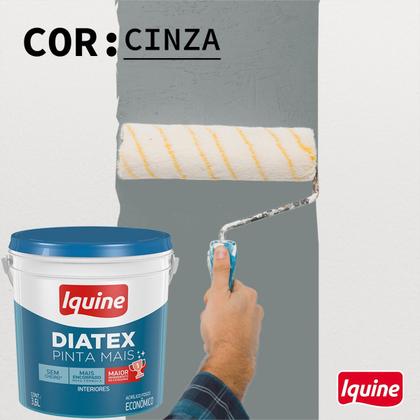 Imagem de Tinta Látex Econômica Branco Neve aveludado 3,6L Diatex Pinta Mais Iquine