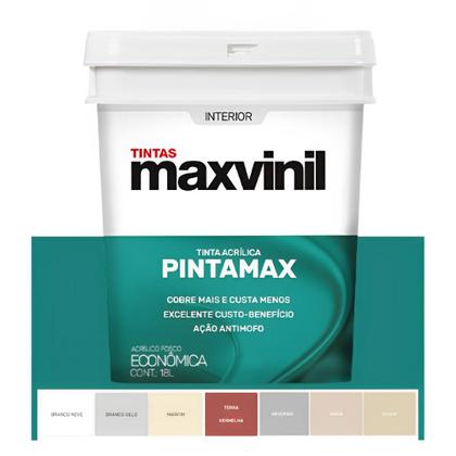 Imagem de Tinta Lavável Anti Mofo Pintamax Maxvinil 18l