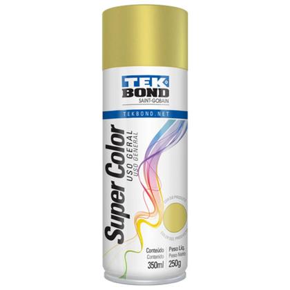 Imagem de Tinta Spray Uso Geral Super Color Dourado - Tekbond 350ml