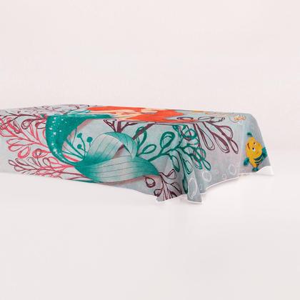 Imagem de Toalha D Mesa Tnt Decoração Ariel Pequena sereia Festa 1,40m