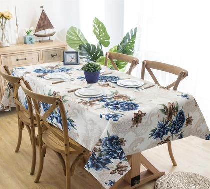 Imagem de Toalha De Mesa 6 Cadeiras Retangular 2,10 X 1,45 Linhão Opções Estampas