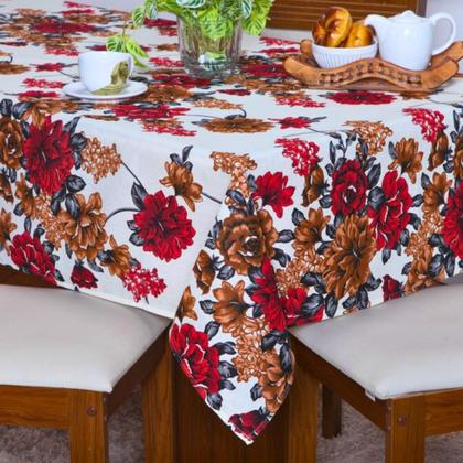Imagem de Toalha De Mesa 6 Cadeiras Retangular 2,10 X 1,45 Linhão Opções Estampas