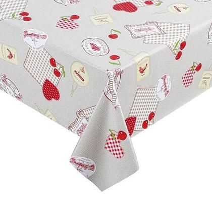 Imagem de Toalha de Mesa Impermeável Retangular 10 Lugares 3,00 x 1,40M  Plástico Flanelada Prime Cozinha Luxo