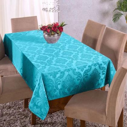 Imagem de Toalha De Mesa Jacquard Lucy 4, 6 e 8 Lugares Tecido Grosso Elegância e Durabilidade para Sua Mesa