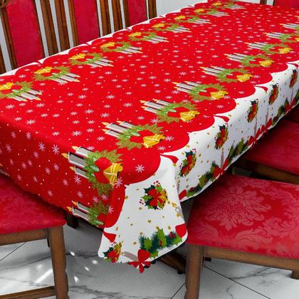 Imagem de Toalha de Mesa Natalina 4 Lugares 1,50m x 1,40m Oxford Estampado