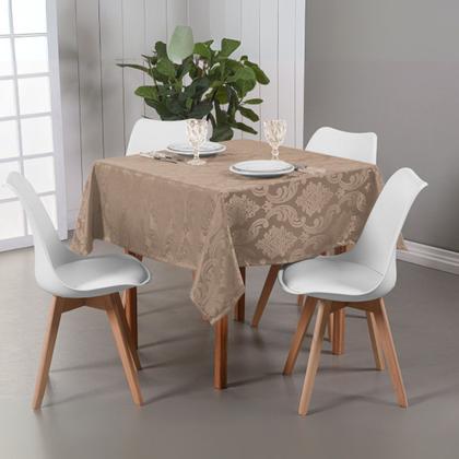 Imagem de Toalha De Mesa Quadrada 4 Cadeiras 1,40x1,40 Tecido Jacquard