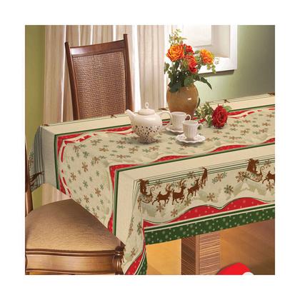 Imagem de Toalha de Mesa Redonda Natal Trenó 1,40 m Raner